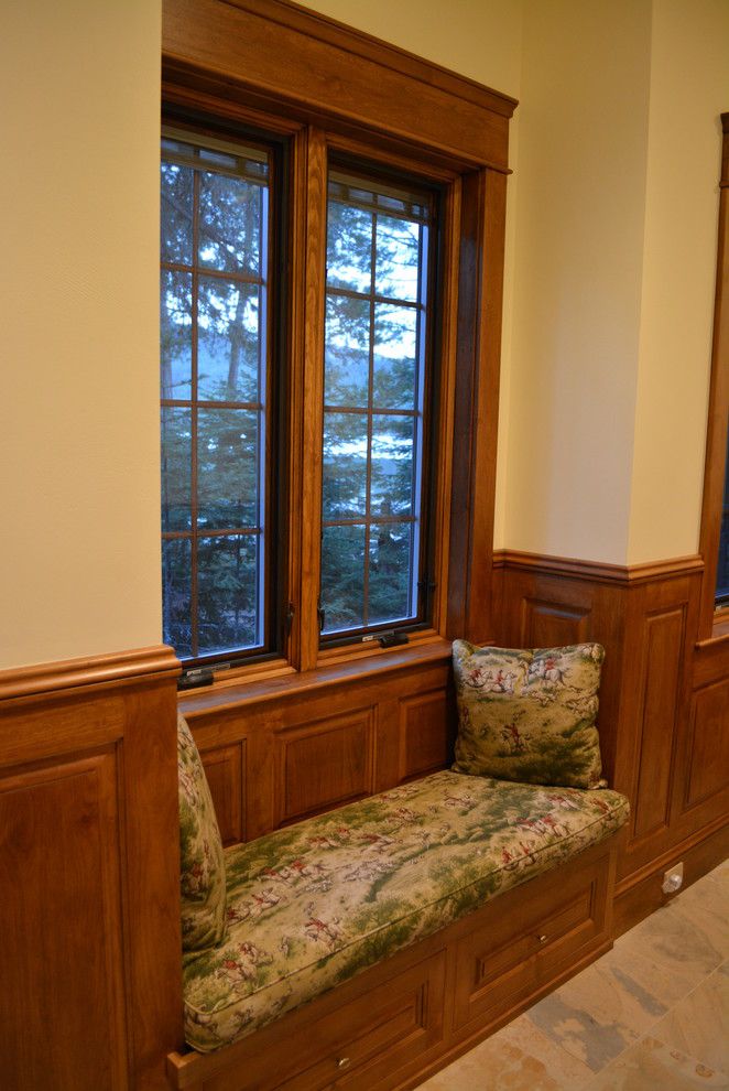 Hendrick House for a Craftsman Hall with a Window Seat and Priest Lake Waterfront Home by Hendricks Architecture