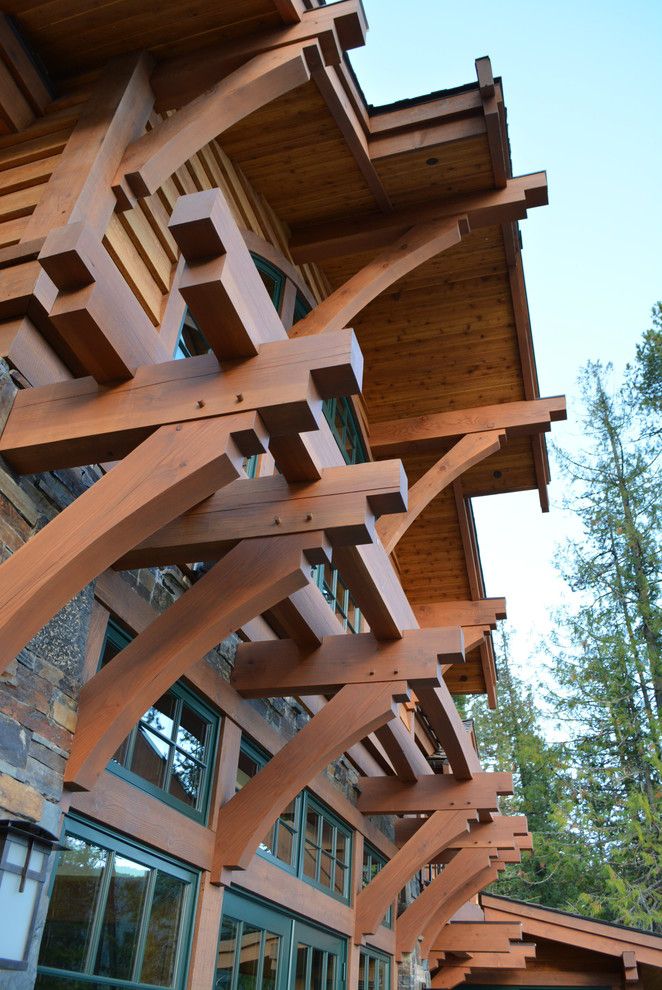 Hendrick House for a Rustic Exterior with a Lake House and Priest Lake Waterfront Home by Hendricks Architecture