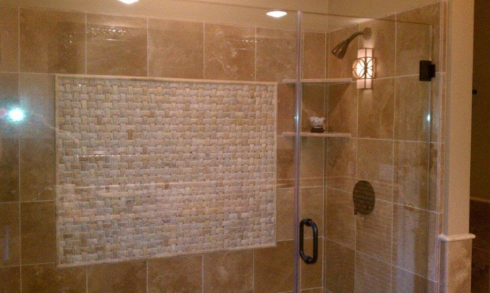 Henle for a Mediterranean Bathroom with a Mediterranean and Mediterranean Bathroom Project by Henle Construction, Inc.