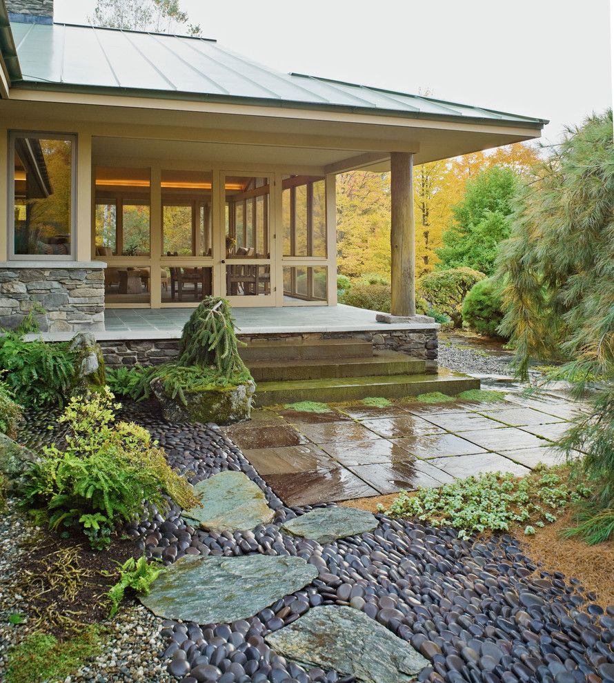 Hillmeade Apartments for a Asian Landscape with a Prairie Style House and Home in a Meadow by Cynthia Knauf Landscape Design Inc