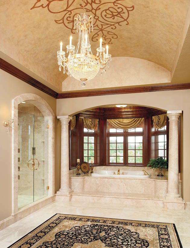 Hite Electric for a Traditional Bathroom with a Master Suite and Fit for a King and Queen by Housetrends Magazine