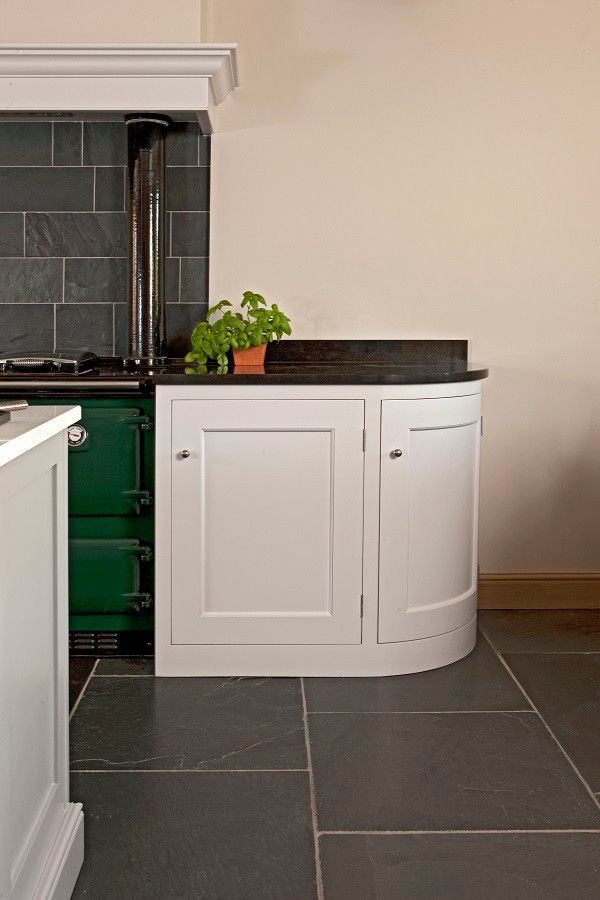 Hob Knob for a Traditional Kitchen with a Small Kitchen Appliances and Pensham by Symes Interiors