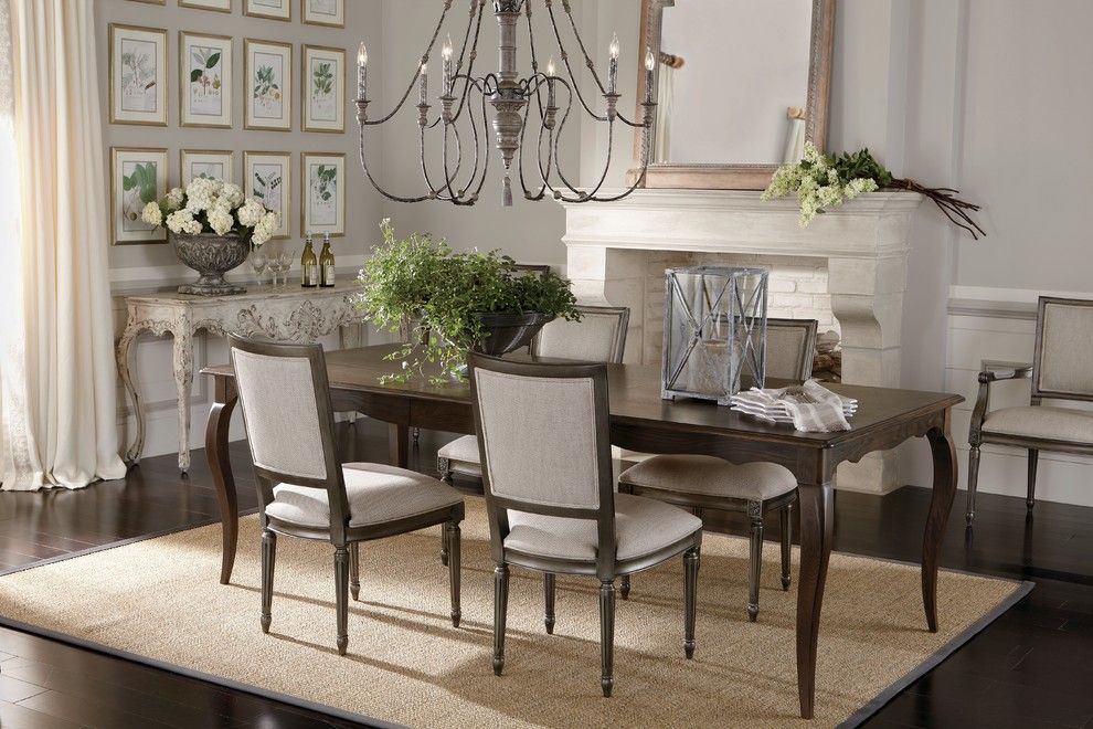 Hobby Lobby Amarillo for a Traditional Dining Room with a Dark Wood Dining Table and Ethan Allen by Ethan Allen