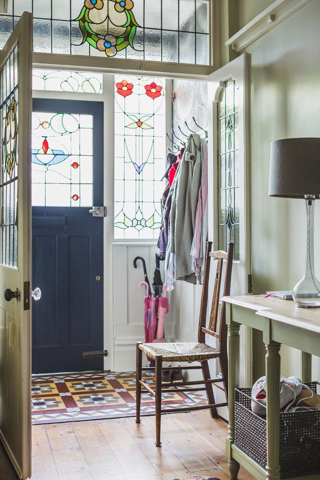 Hobby Lobby Baskets for a Victorian Entry with a Coat Pegs and Entry Hall by Nadia Reid Interior Design