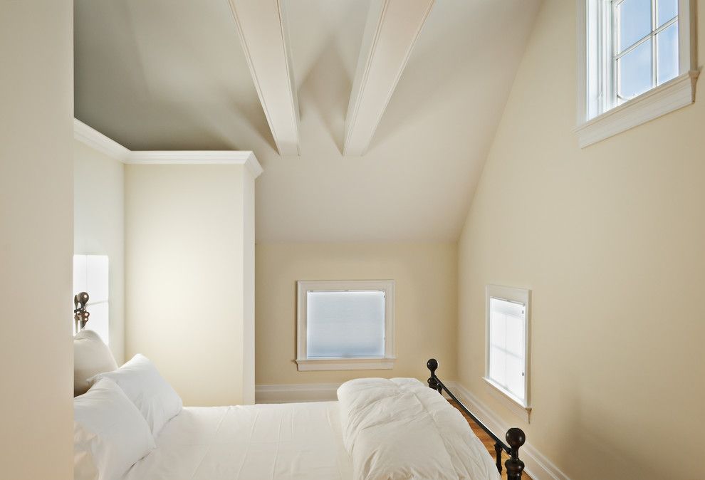 Home Decor Liquidators for a Farmhouse Bedroom with a Loft Bedroom and White Guest Bedroom by Crisp Architects