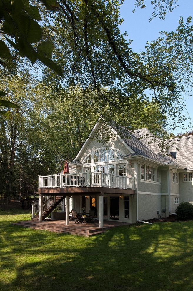 Home Depot Deck Designer for a Traditional Exterior with a Gable Roof and Oak Knoll Transformation by Tea2 Architects