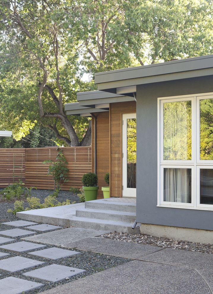 Home Depot Fairfax for a Midcentury Exterior with a Wood Fencing and Exterior, Master Bathroom Added in Zig Zag Because of Setbacks by Klopf Architecture