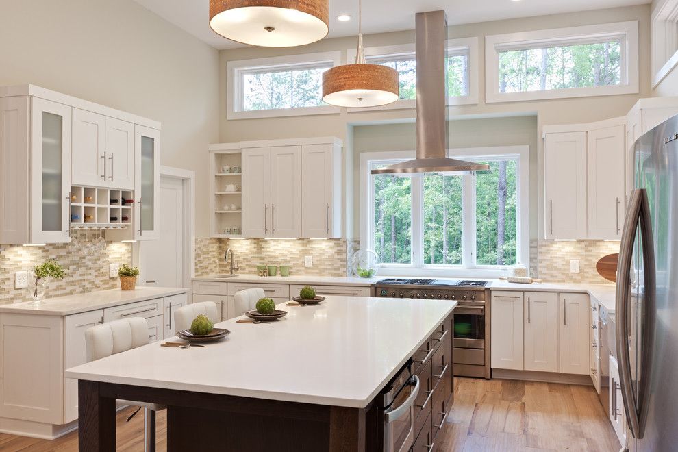 Home Depot Howell Mi for a Transitional Kitchen with a Contemporary Kitchen and Karvelas Kitchen by Turan Designs, Inc.