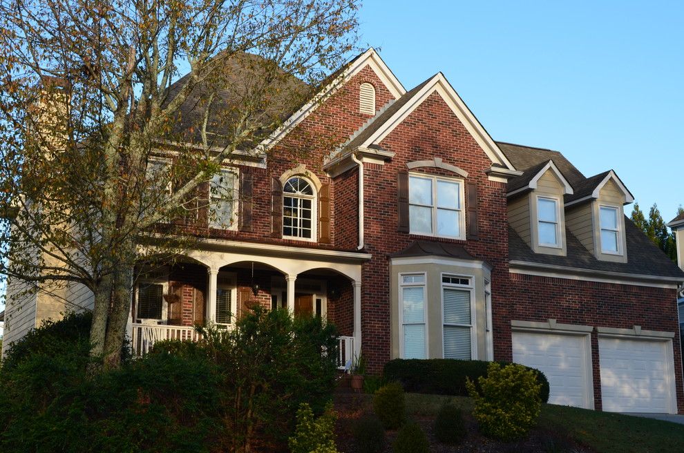 Home Depot Marietta Ga for a Traditional Exterior with a Brick Siding and Rosenburg/siding and Paint/marietta, Ga by Tight Line Exteriors