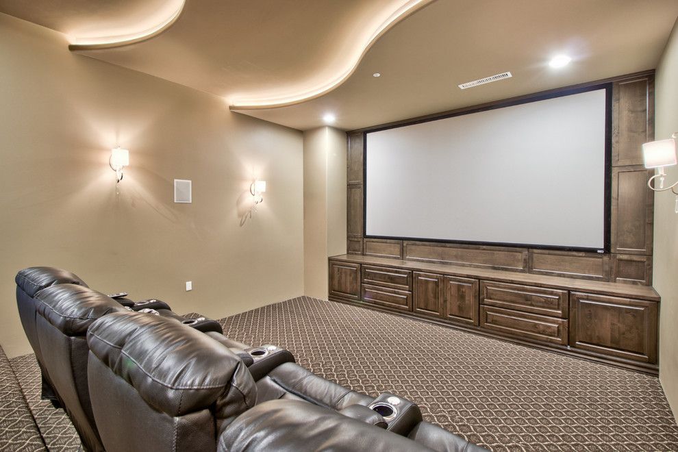 Home Depot Queen Creek for a Farmhouse Home Theater with a French Country Farmhouse and French Country Estate in the Pecans   Queen Creek, Az by I Plan, Llc   Architectural Design