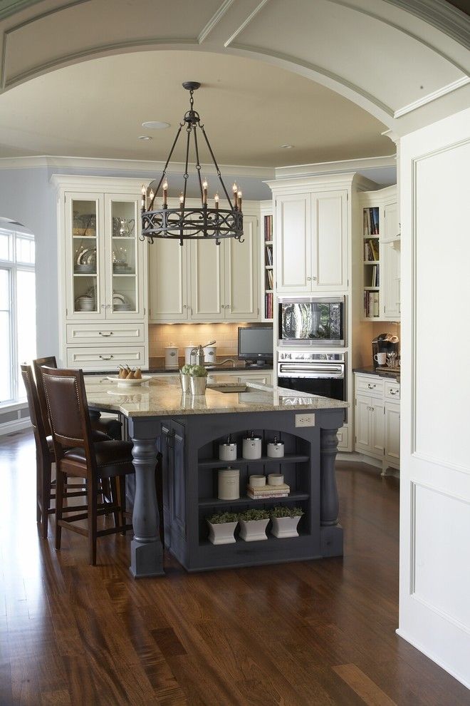 Home Goods Madison Wi for a Traditional Kitchen with a Painted Wood Island and Kitchen by Hendel Homes