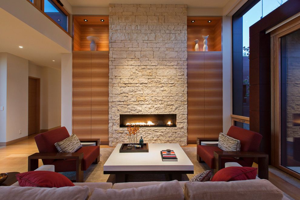 Home Goods Rockville for a Contemporary Living Room with a Sofa and Saratoga Hilltop Contemporary by Conrado   Home Builders