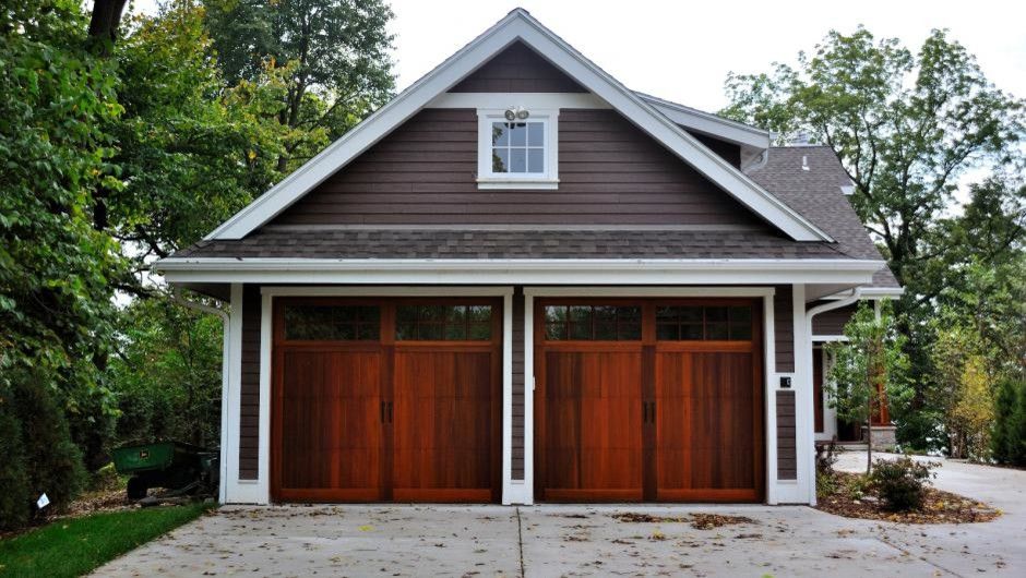 Home Goods Rockville for a Craftsman Garage with a Carriage Doors and Carriage House Overlay by Empire Overhead Doors, Llc