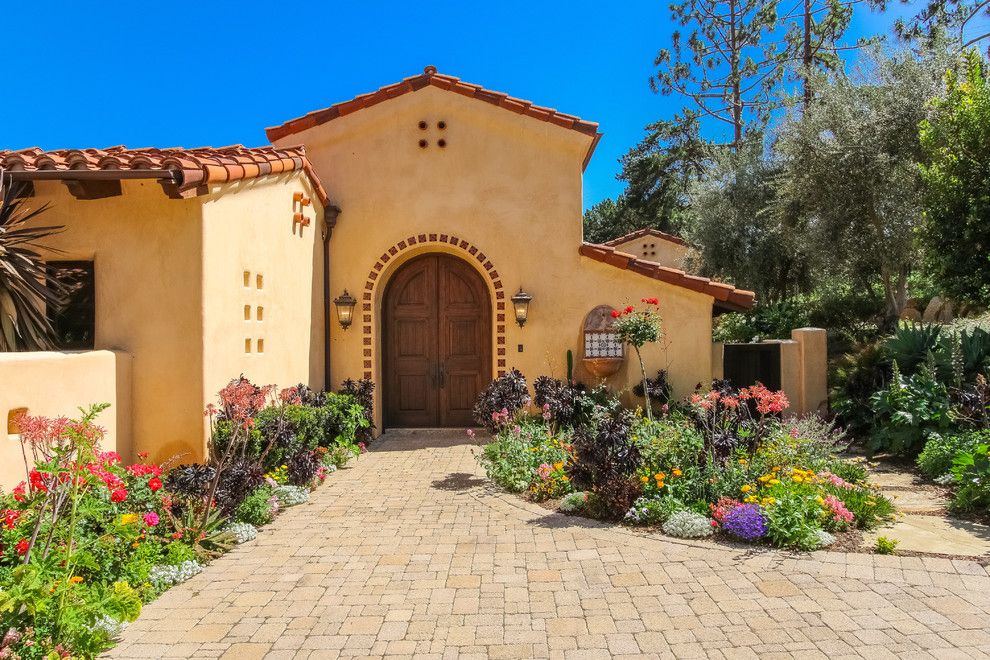 Homewise Santa Fe for a Mediterranean Entry with a Fenced and Mediterranean Entry by Lindasansone.com