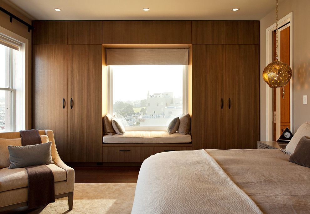 Horizon Retail Construction for a Modern Bedroom with a Ceiling Lighting and Pac Heights Penthouse by Matarozzi Pelsinger Builders