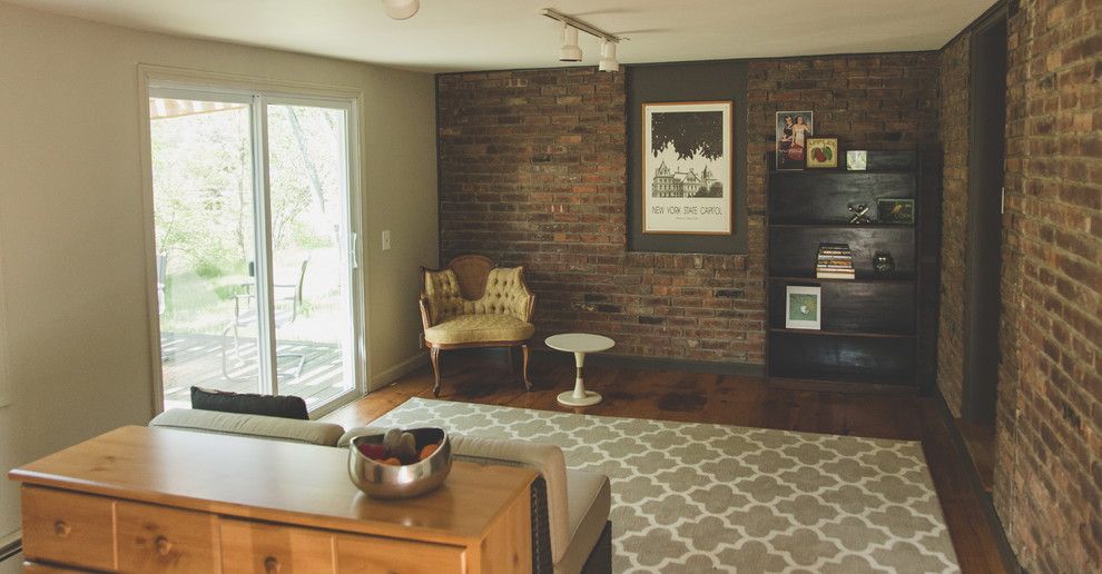 Houston Hardwoods for a Modern Sunroom with a Home Staging and Chatham Staging by Bespoke Decor