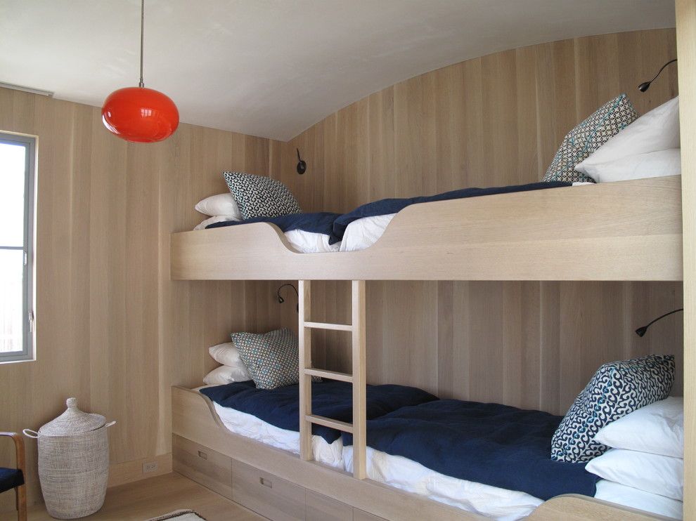 How Long is a Twin Xl Bed for a Contemporary Bedroom with a Natural Bed and Malibu by Rice Paddies Interiors