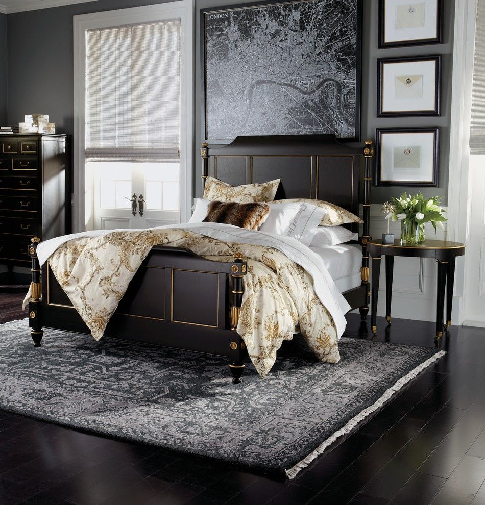 How Long is a Twin Xl Bed for a Traditional Bedroom with a Black Frames and Ethan Allen by Ethan Allen