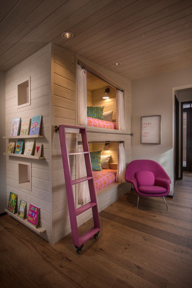 How Much Does It Cost to Reupholster a Chair for a Rustic Kids with a Open Shelving and a Frame Remodel Sun Valley, Id by Jennifer Hoey Interior Design