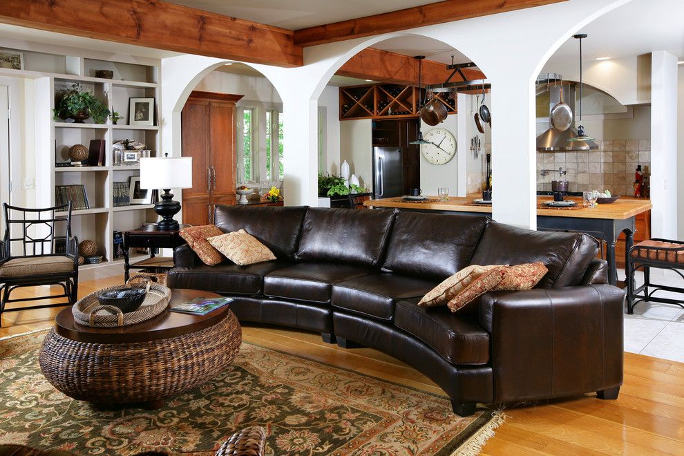 How to Clean Couch Cushions for a Traditional Living Room with a Wood Flooring and Various by Gallery Interiors and Rockford Kitchen Design