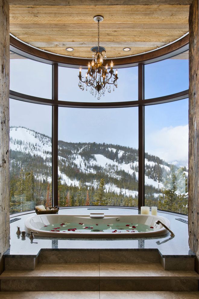 How to Clean Jetted Tub for a Rustic Bathroom with a Tub and Moonlight Ranch Residence by Locati Architects