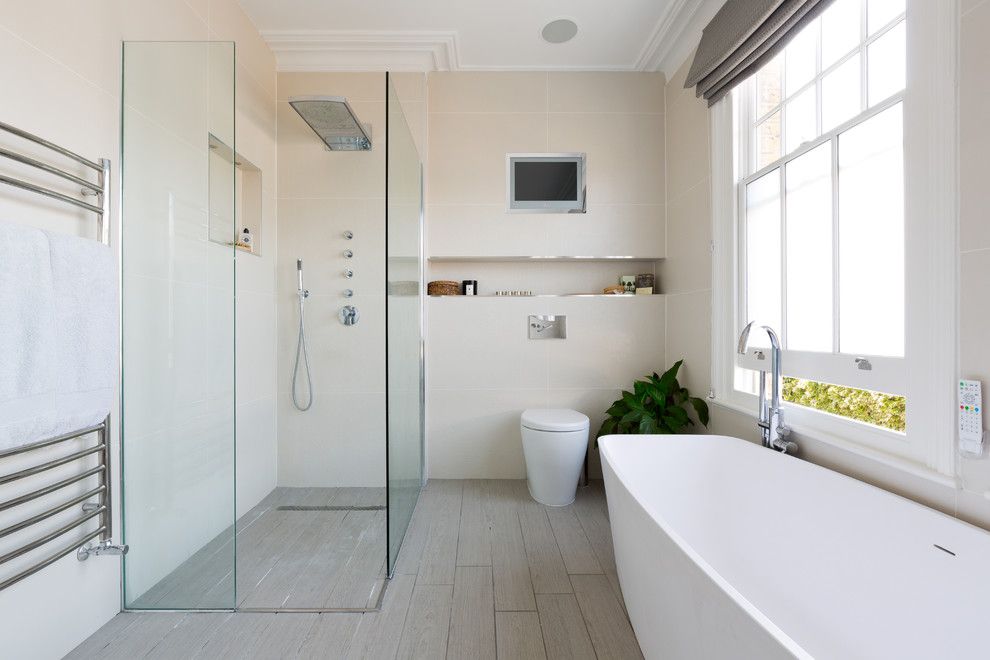 How to Clear a Clogged Drain for a Contemporary Bathroom with a Spa Like and Contemporary Bathroom by Granit.co.uk