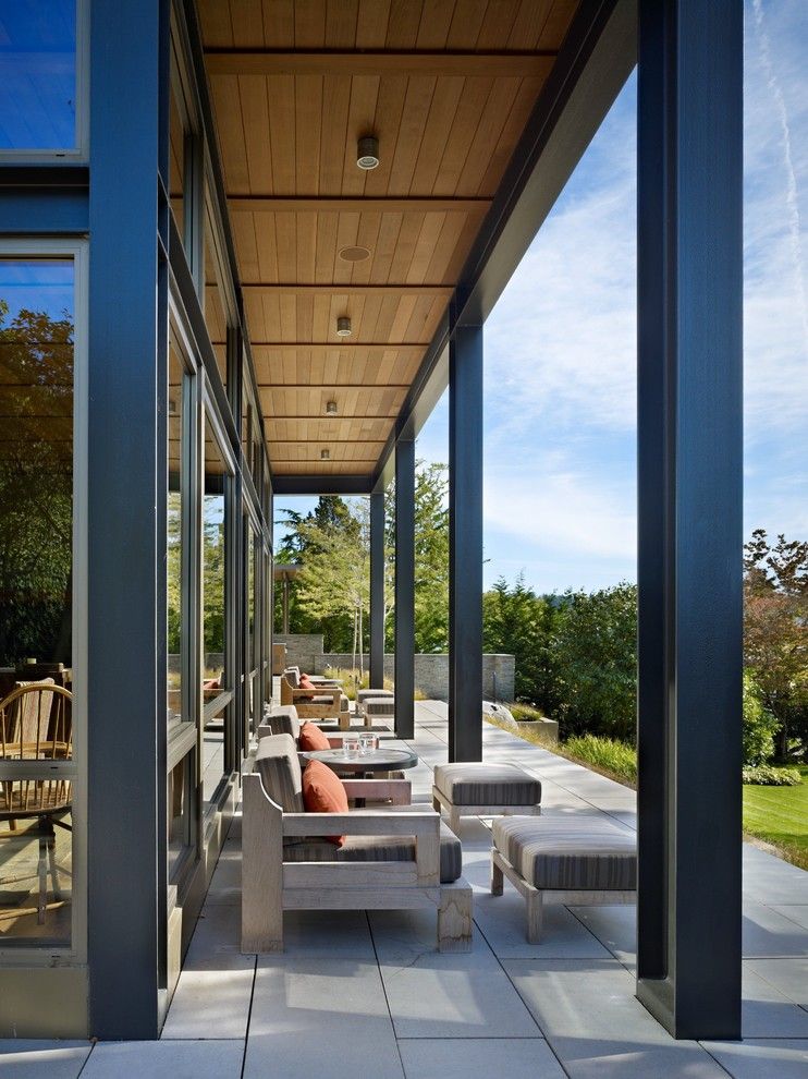 How to Clear a Clogged Drain for a Modern Porch with a Chair and Lake House Two   Exterior by Mcclellan Architects