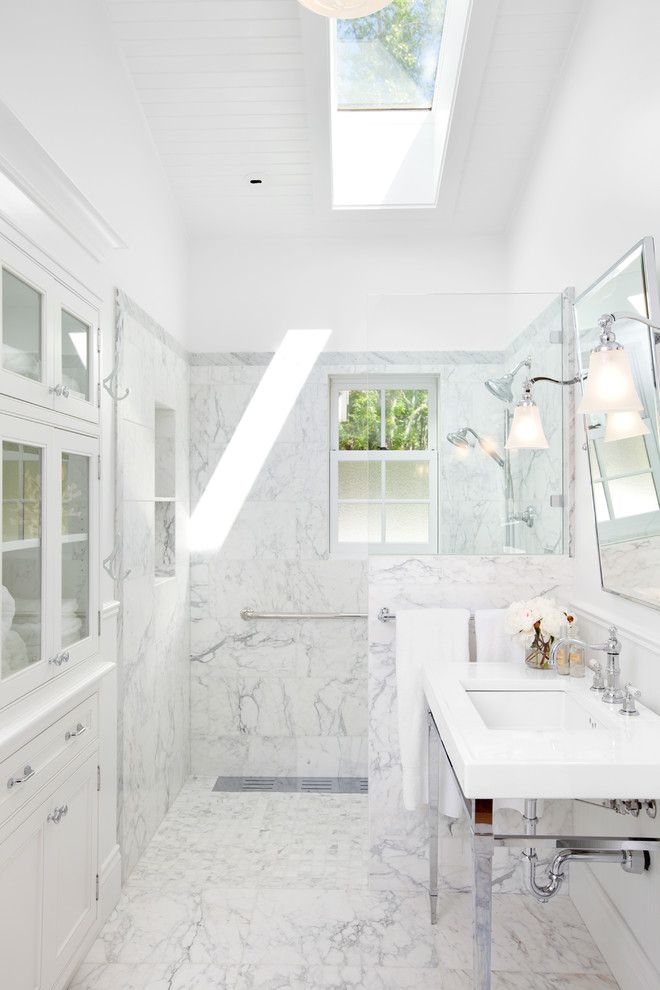 How to Clear a Clogged Drain for a Traditional Bathroom with a Canada and Waterfront Estate by Jodi Foster Design + Planning