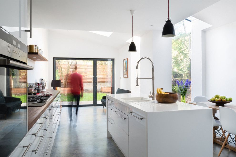 How to Fix a Clogged Sink for a Contemporary Kitchen with a Herringbone and Milton Road by Architecture for London