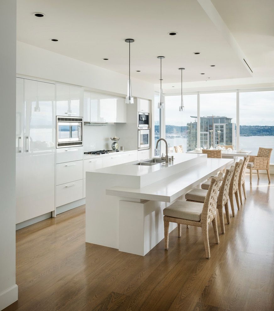 How to Get Rid of Ants in Kitchen for a Contemporary Kitchen with a Tone on Tone and White Wash by Christian Grevstad Inc.