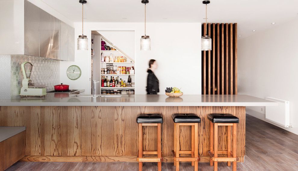 How to Get Rid of Moths in Pantry for a Midcentury Kitchen with a Heritage Cottage and Port Melbourne Heritage Cottage by Alexandra Buchanan Architecture