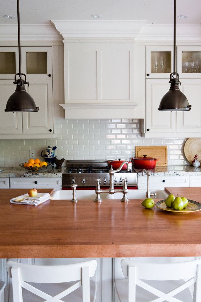 How to Get Rid of Popcorn Ceilings for a Traditional Kitchen with a Crown Molding and Provence House by Capoferro Design Build Group