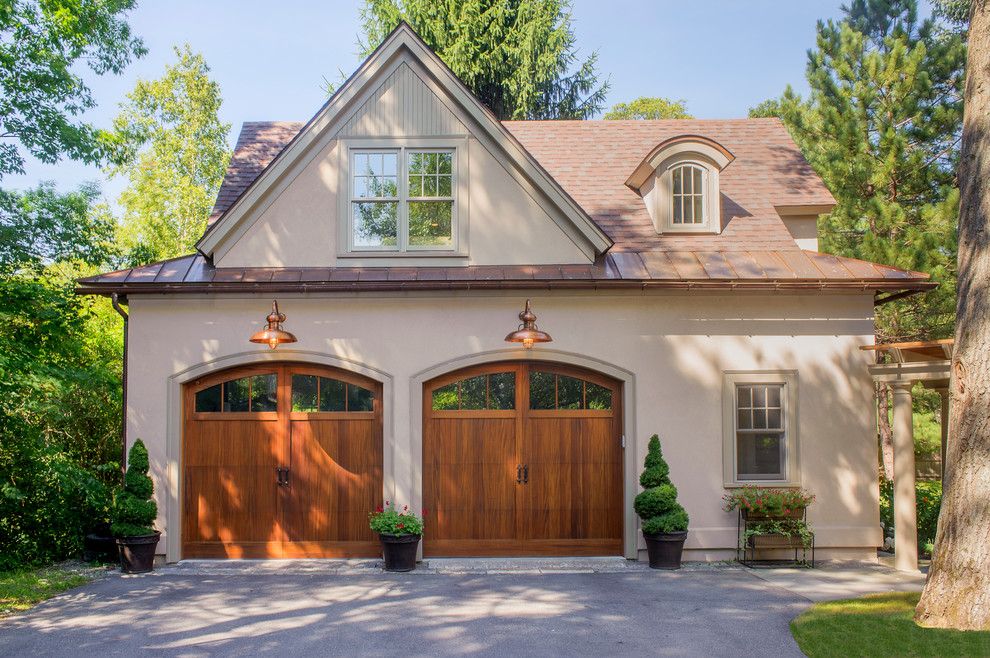 How to Install Bifold Doors for a Traditional Garage with a Dormer and Hideaway by Siemasko + Verbridge