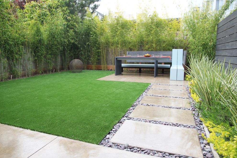 How to Lay Pavers for a Contemporary Landscape with a Grasses and Modern San Francisco Living by Boxleaf Design, Inc.