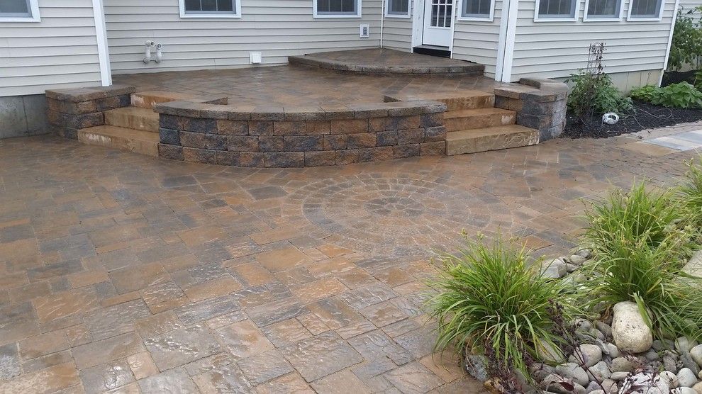 How to Lay Pavers for a Traditional Patio with a Landscaping and Beautiful Patio and Landscape Retreat by Hansens Landscaping