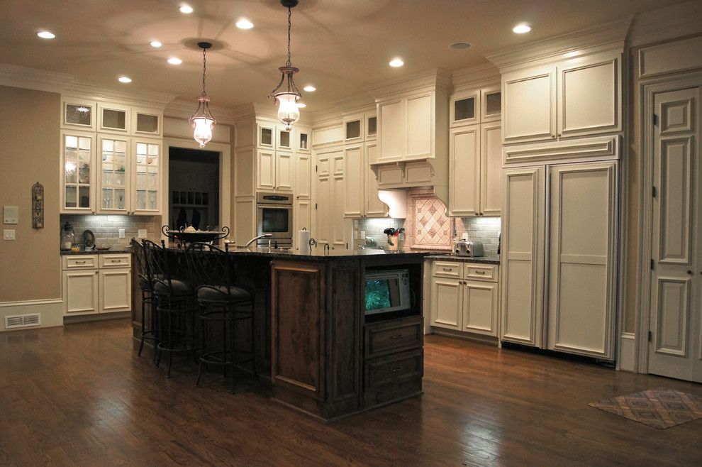 How to Restain Cabinets for a Traditional Kitchen with a Refacing and Kitchen Cabinets by Creative Cabinets and Faux Finishes. Llc