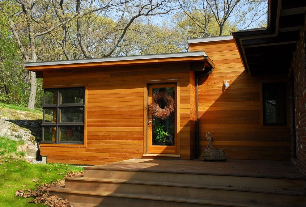 How to Restain Wood for a Modern Exterior with a Steps and 014. Arlington Modern House Addition by Hammer Architects