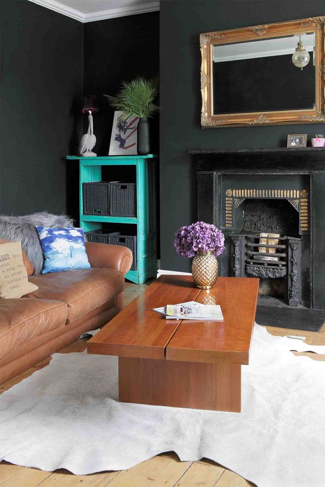 How to Rewire a House for a Eclectic Living Room with a Colour and Dust Design Project   Portobello Residence by Dust