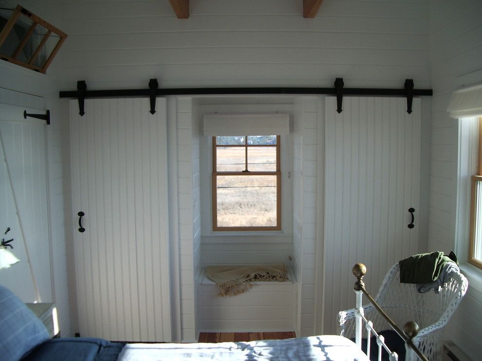 How to Unlock a Bedroom Door for a Traditional Bedroom with a Barn Sliders and Harms Way by Peter Mcdonald Architect