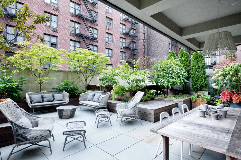 Howell Furniture for a Contemporary Patio with a Patio Furniture and Gramercy Loft by David Howell Design