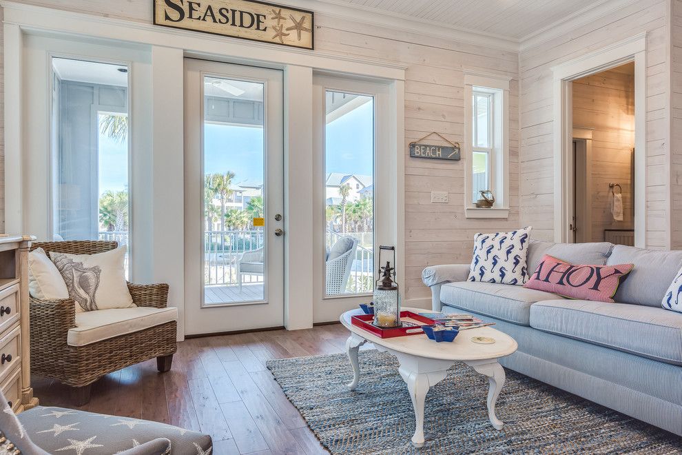 Hpw Real Estate School for a Beach Style Living Room with a Wood Sign and the Cottages at Romar  C1 by Erin E. Kaiser, Kaiser Real Estate Sales, Inc