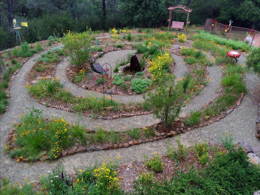 Hummingbird Habitat for a Eclectic Landscape with a Native Plants and Prairie Loop Spiral by Verne Pershing, the Art of Gardening