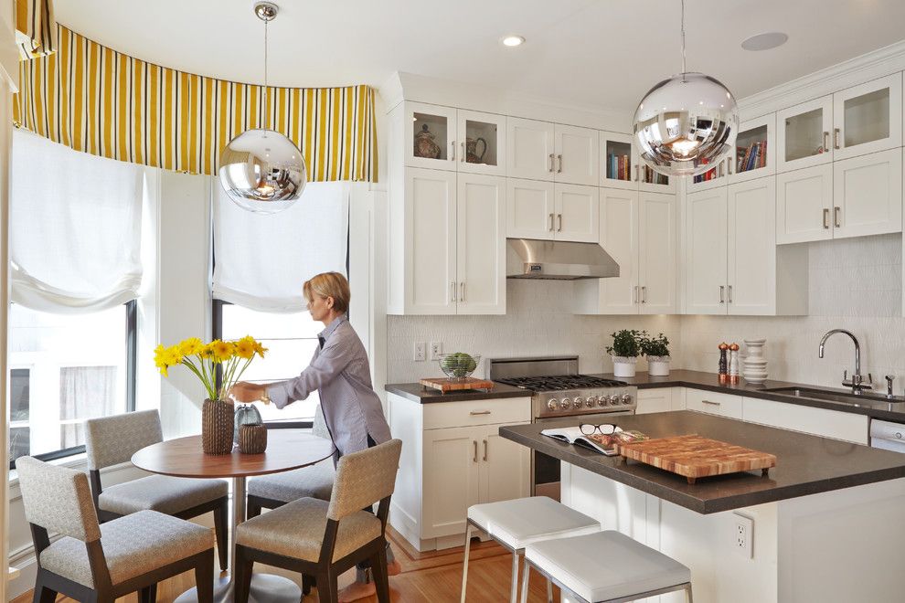 Huppe for a Transitional Kitchen with a Windows and Russian Hill Remodel by Faiella Design