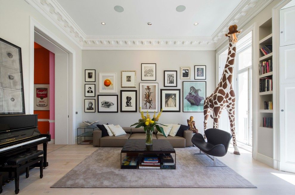 Hyde Park Pittsburgh for a Contemporary Living Room with a Giraffe and Hyde Park Gardens by Hub Architects and Designers Ltd