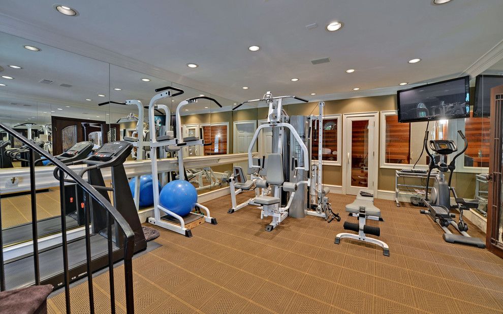 Ibis Golf and Country Club for a Traditional Home Gym with a Custom Homes and St. Ives Country Club Custom Homes by Envision Web