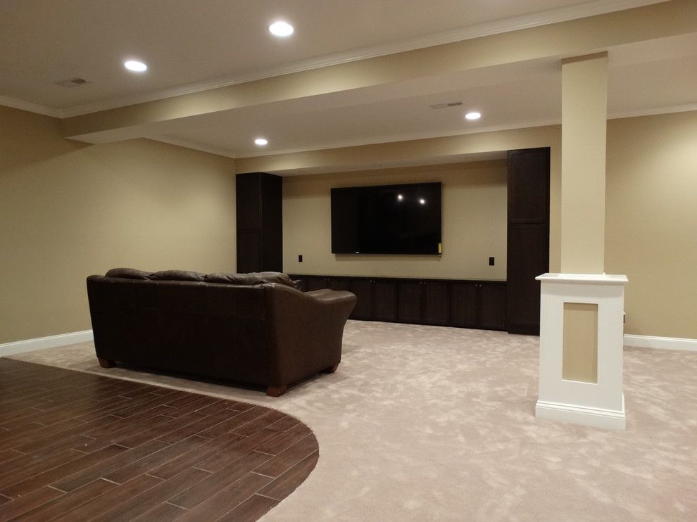 Ikea Cleveland for a Traditional Basement with a Finished Basement and Avon Basement Finish by Odell Construction Inc