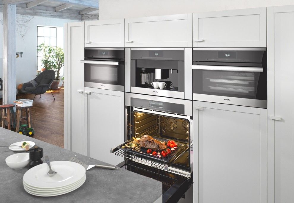 Ikea Dishwasher for a Contemporary Kitchen with a Coffee Station and Miele by Miele Appliance Inc