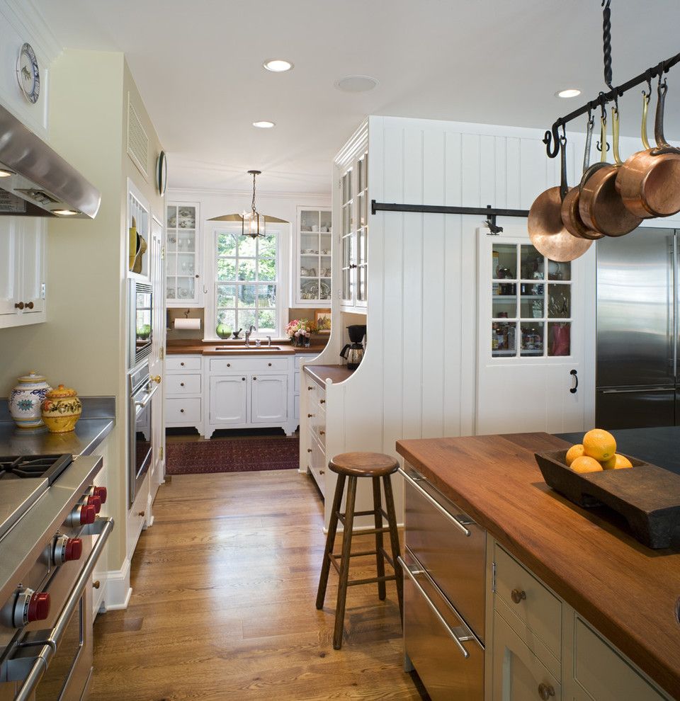 Ikea Dishwasher for a Traditional Kitchen with a Stool and Canary Cottage   Kitchen by Archer & Buchanan Architecture, Ltd.