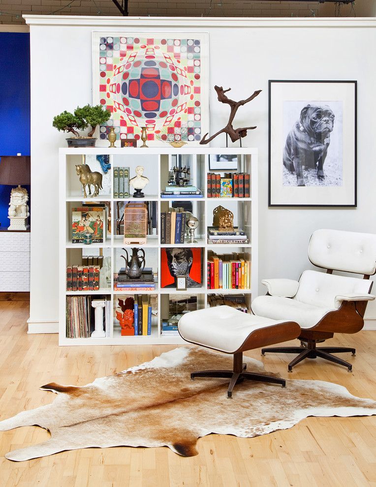 Ikea Folding Chair for a Eclectic Living Room with a Art and Naomi's House by Design Manifest