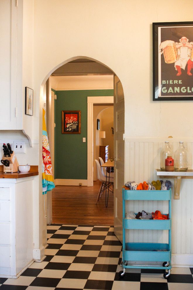 Ikea Hours Seattle for a Eclectic Kitchen with a Thrifty and My Houzz: Eclectic Style Shines in a Victorian Rental by Caela Mckeever